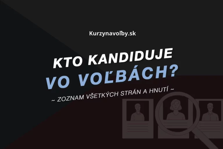 Kto kandiduje vo voľbách do Poslaneckej snemovne